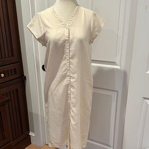 Vintage Hiirshies 1980s Button Front Dress, Size S